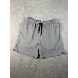 Fabletics The One Athletic Shorts 7" Brief lined Gray Blue Size XL Gym Fit Run